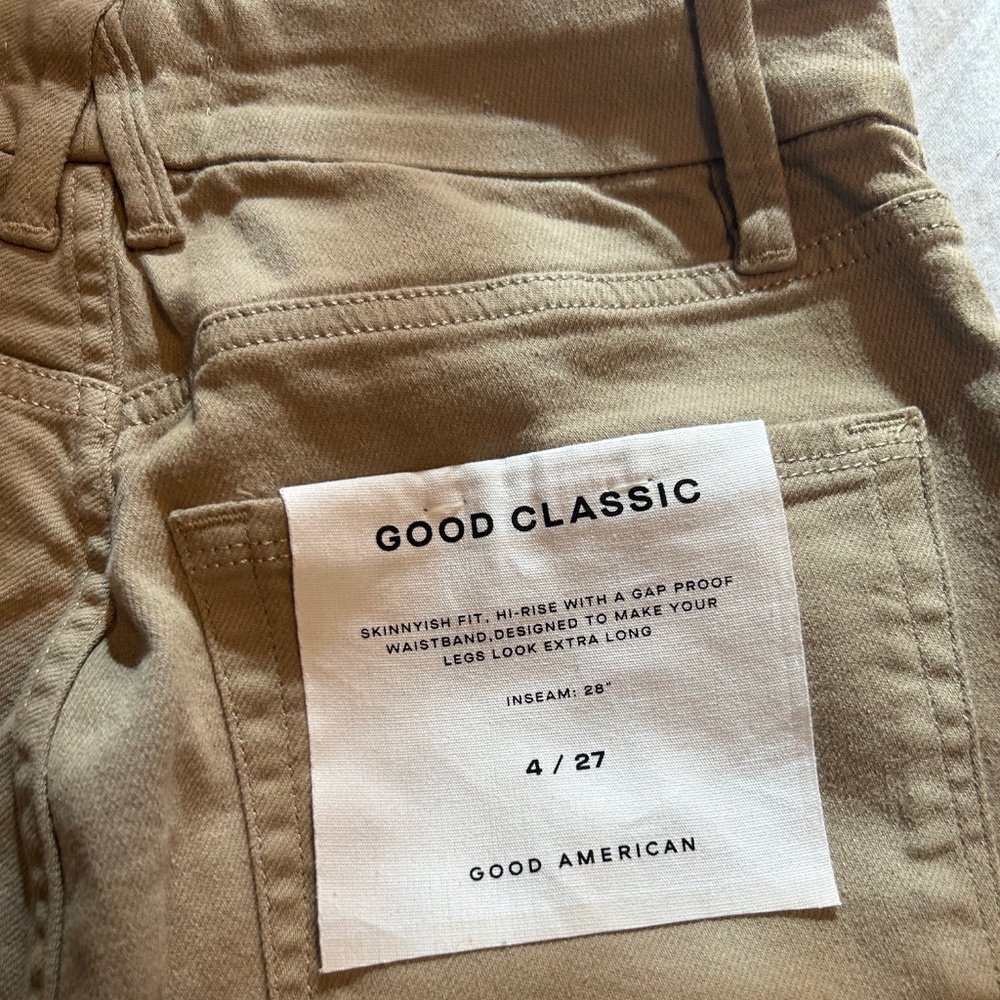 Good American Good Classic Khaki Pants *NWT* - Picture 6 of 8